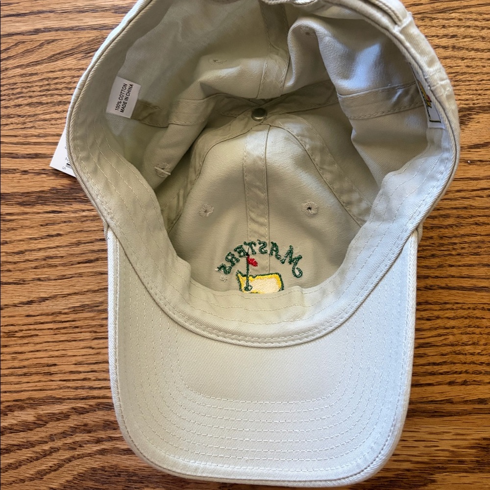 NWT Masters Augusta unisex golf hat cap adjustable beige